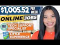TECH SAVVY? $1005.52 PER WEEK ONLINE JOB! LITTLE EXPERIENCE, NO DEGREE REQUIRED! WORK FROM HOME JOBS
