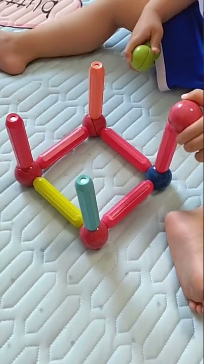 Baby Magnetic Building Blocks Balls Constructor Magnet Sticks Blocks Set #shorts