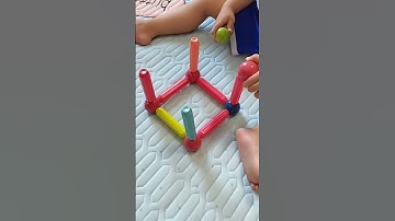 Baby Magnetic Building Blocks Balls Constructor Magnet Sticks Blocks Set #shorts