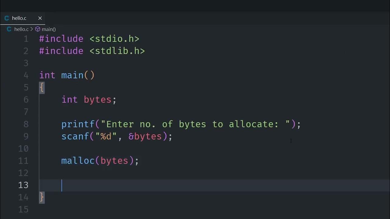 Dynamic Memory Allocation in C | Learn C Part 12 - YouTube