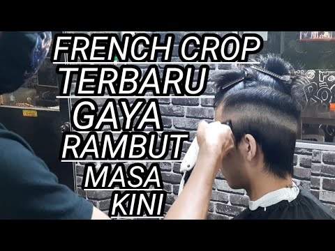 Cara Cukur Model Rambut French Crop  hair cut  tutorial 