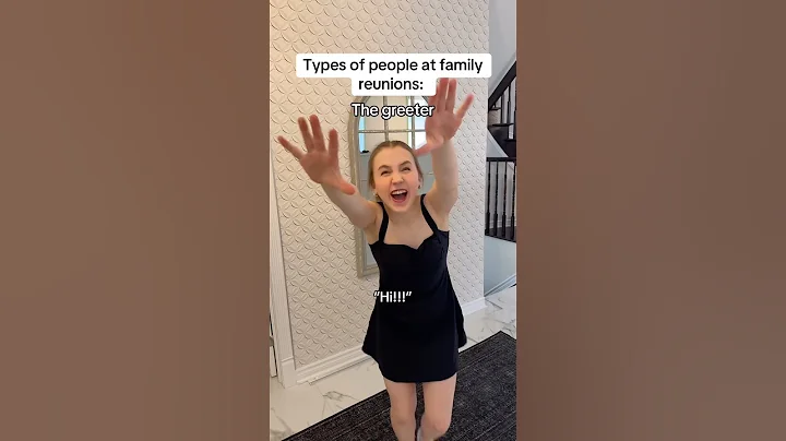 The different types of people at family reunions #pov #relatable #comedy #skit