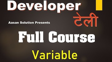 Tally Developer 9 Full Course In Hindi :- Variable Basic ~ Video 13