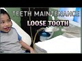 Teeth maintenance  dentist visit  loose tooth