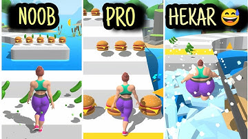 FAT 2 FIT GAMEPLAY // NOOB VS PRO VS HACKERS // GAME FOR ONLY GIRLS// MAX LEVEL .TRENDING GAME 2021