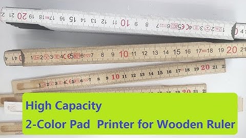 2 Color Full Automatic Pad Printing Machine for Wooden Ruler Double side Printing