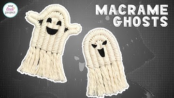 Macrame Ghost | Cute Halloween Macrame Idea