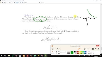 21.0.0 Limits at Infinity ∞, Calc with Python