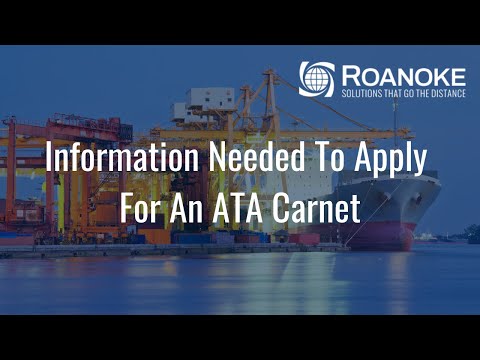Information Needed To Apply For An ATA Carnet