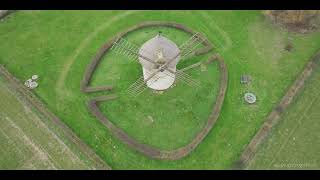 Moulin de pierre - Hauville - Haute-Normandie - Eure - Aerial footage - drone 4k