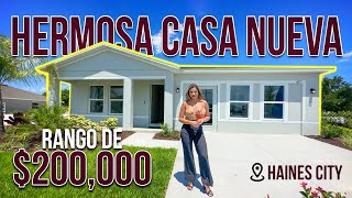 Hermosa casa nueva en el RANGO DE $200,000 HAINES CITY