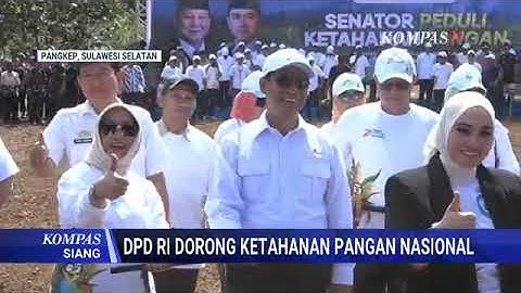 Senator Peduli Ketahanan Pangan Sulsel