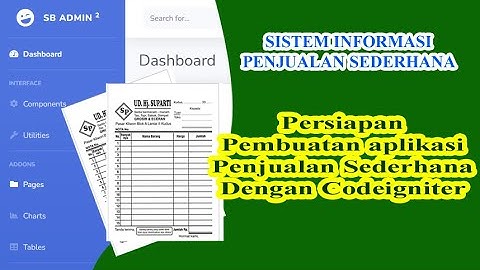 #01 Sistem Informasi Penjualan Kasir Sederhana Mengunakan Codeigniter 3