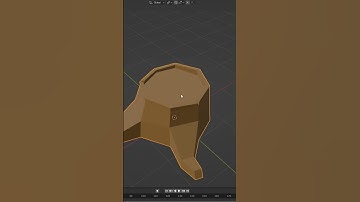 Low Poly Tree Trunk In Blender Timelapse!