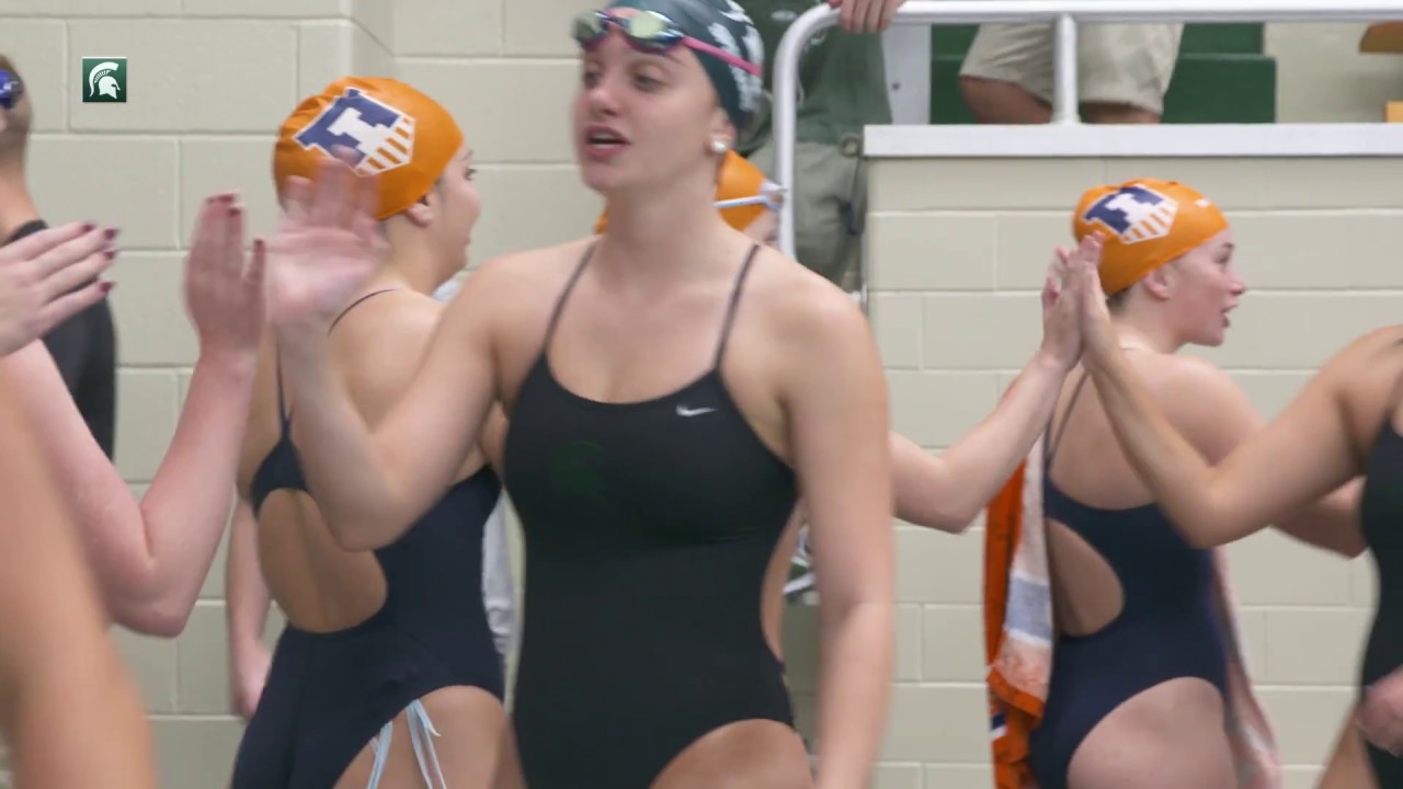 Michigan State Women's Swimming & Diving Defeats Illinois 