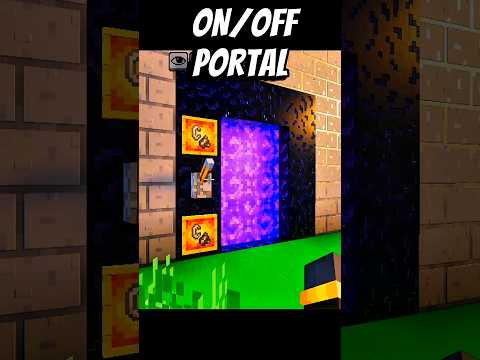 Minecraft ON/OFF PORTAL Build tutorial #minecraft #trending