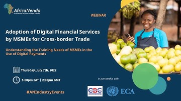 AfricaNenda Webinar : Understanding the Training Needs of MSMEs in the Use of Digital Payments