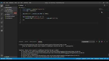 NodeJS/Express, server listener