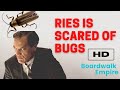 Boardwalk Empire - Ries is scared of bugs.