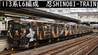 『忍SHINOBI TRAIN』113系L6編成　5360M　草津駅　2020年3月28日