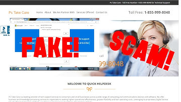 "PC Take Care" Tech Support Scam | He "Removes the Cryptolocker" | The scammer doesn