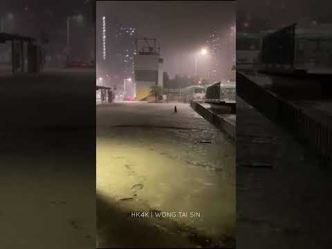 Extreme Flooding in Wong Tai Sin from BLACK Rainstorm #hongkong