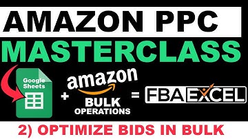 Amazon PPC Masterclass Tutorial - APEX PPC Training 2 - Bid Optimization  (Amazon PPC Strategy)