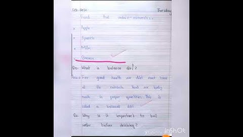 Class 4_Science _ch#4/ lecture#3 "Our Food"(Q/A) 18th February.