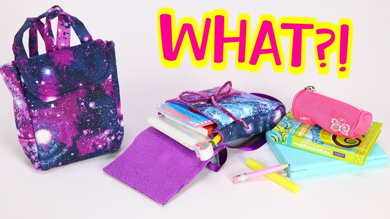 DIY Backpack! Galaxy Book Bag - No Sew Option! - YouTube