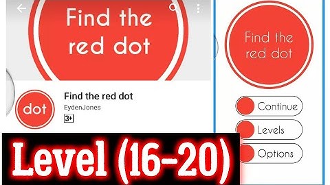 Find The Red Dot Level 16 17 18 19 20 solution Android