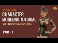 Blender Character Modeling Without Sculpting - Part 1 / FREE TUTORIAL / NO SCULPT