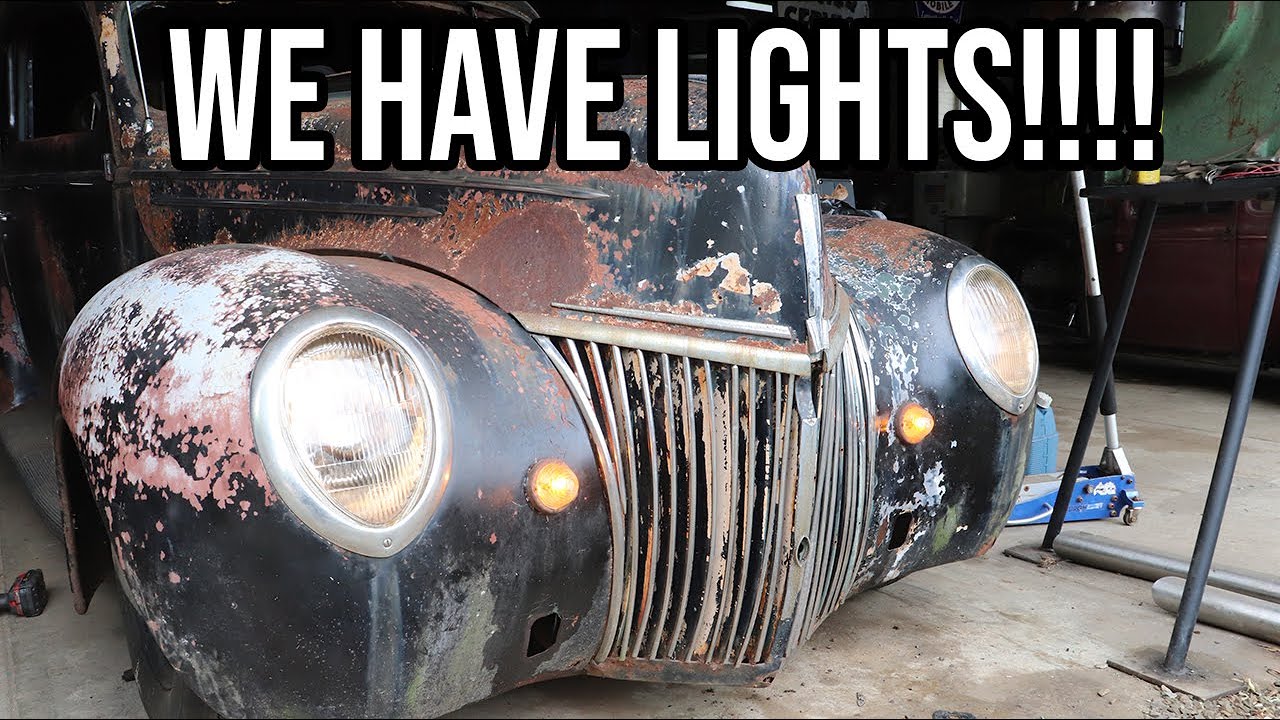 Installing Halogen Conversion Headlights - 1939 Ford Tudor