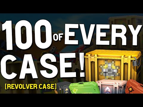 OPENING 100 OF EVERY CASE IN CS:GO! [Revolver Case]