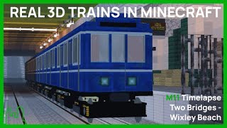 Minecraft fully automatic subway/metro with real trains! - Harlon City Server line M11