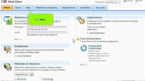 How to create E-mail Aliases in Plesk10 - Canadian Web Hosting