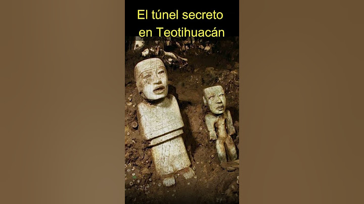 El túnel secreto en Teotihuacán
