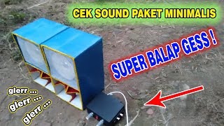 CEK SOUND PAKET MINIMALIS SOUND MINIATUR BALAP