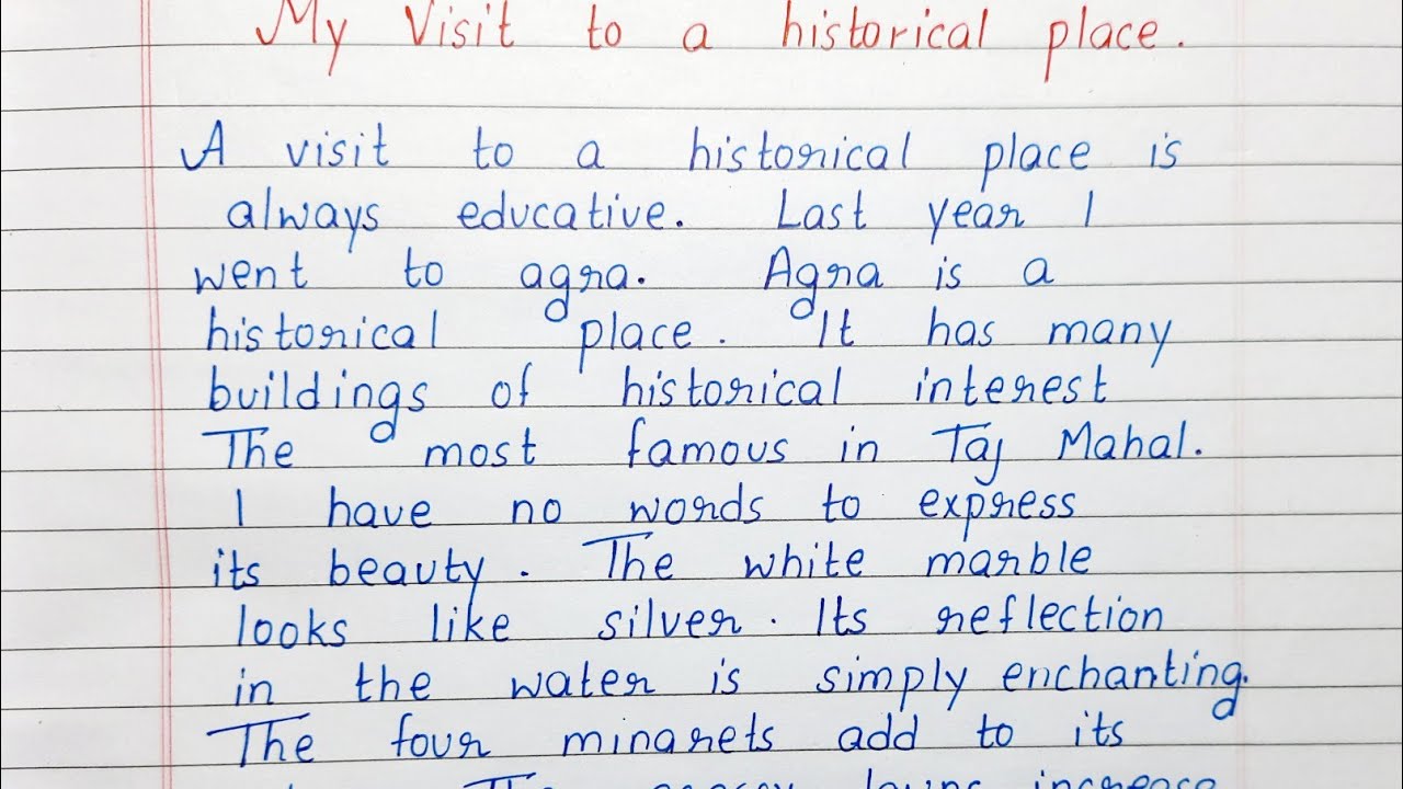 a historical place short essay