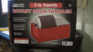 Rock Tumbler Rotary Chicago 3 Lb Capacity New ! 
