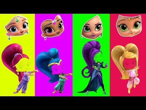 Shimmer and Shine Wrong Heads Leah and Zeta Nickelodeon Nursery Rhymes for Toddler