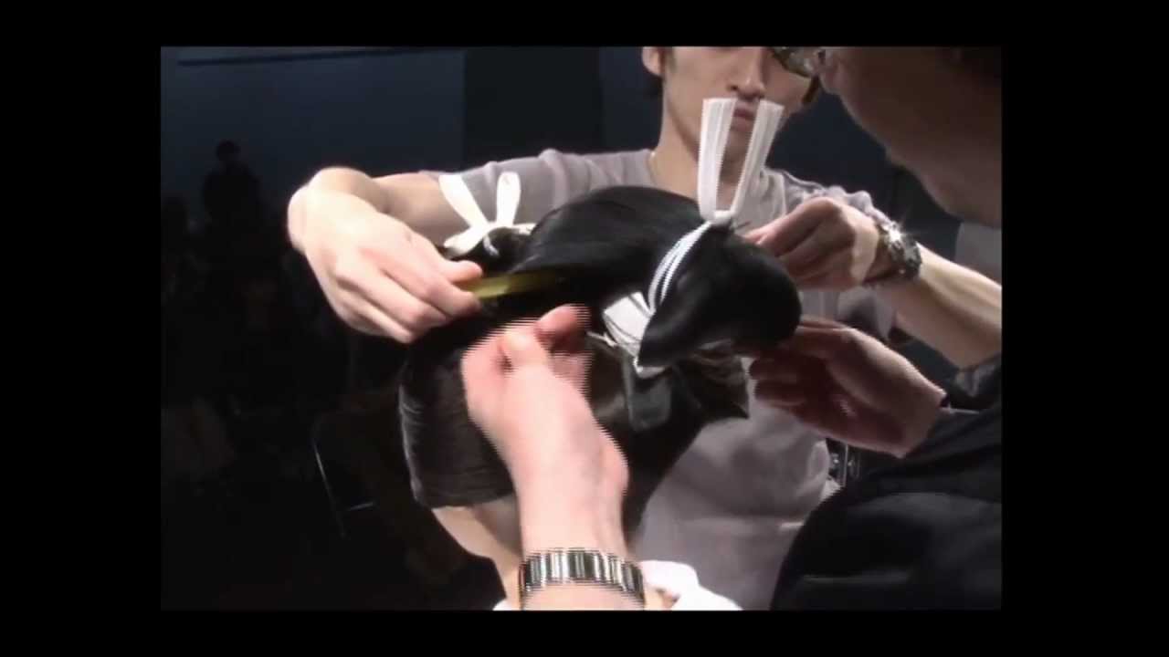 花田恵一先生による日本髪結髪実演見学〜東京マックス美容専門学校〜