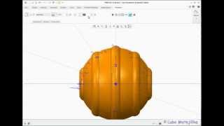 Creo 2.0 Revolved protrusion—Thickened (Tenkostenný rotačný prvok)