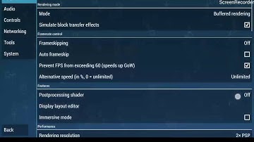 best setting to Ben 10 ultimate alien “ppsspp”