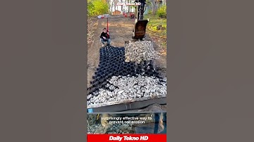 This Plastic Honeycomb Makes Roads STRONGER 😮 Here s How It Works #RoadConstruction