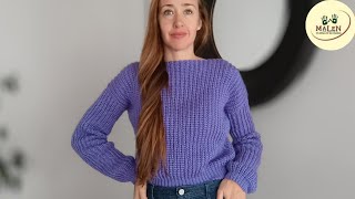 Sweater Eco CROCHET parece dos agujas o tricot 👏 #ganchillo #crochet #gancho #tejido Jersey #jersey