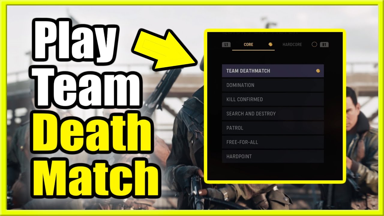 How to Only Play Team Deathmatch in Call of Duty Vanguard (Fast ...