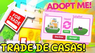 NUEVO TRADE de CASAS en ADOPT ME! Roblox 🏡🔄 OBTEN LA CASA DE TUS SUEÑOS! MANSIONES MÁS!