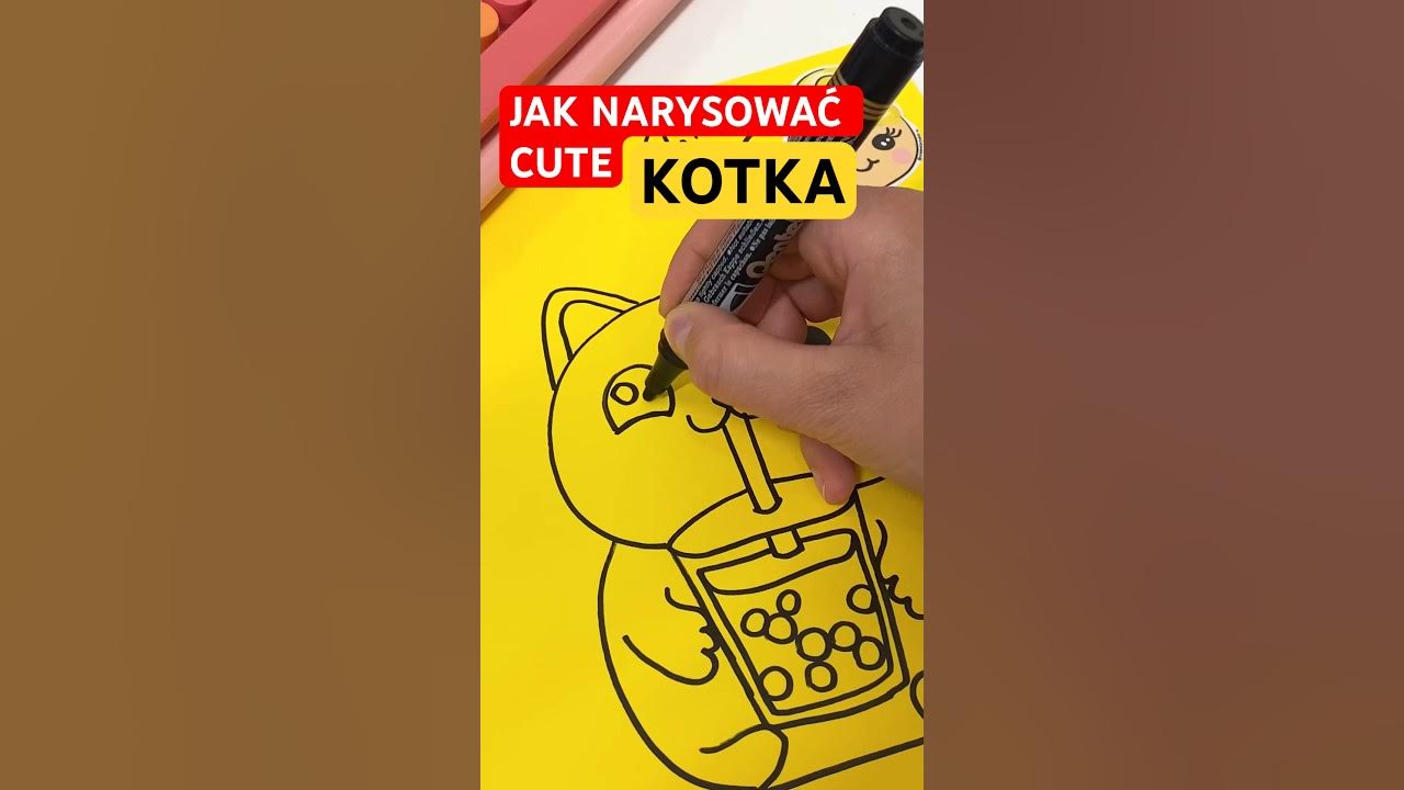 🆘PART 2✓JAK RYSOWAĆ CUTE KOTKA?#diy #ivoadventures #cat #kawaii #howtodraw  #drawingtutorial #art - YouTube