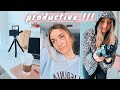 a PRODUCTIVE week in my life! (youtuber & actress)