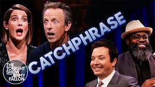 Catchphrase with Seth Meyers and Cobie Smulders | The Tonight Show Starring Jimmy Fallon